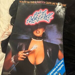 Playboy Girls of Rock ‘N Roll Vtg Poster